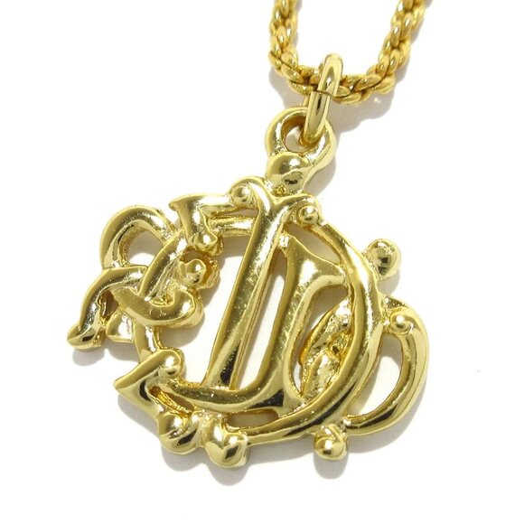Dior Jewelry - Auth DIOR/ChristianDior Gold Hardware - Necklace
